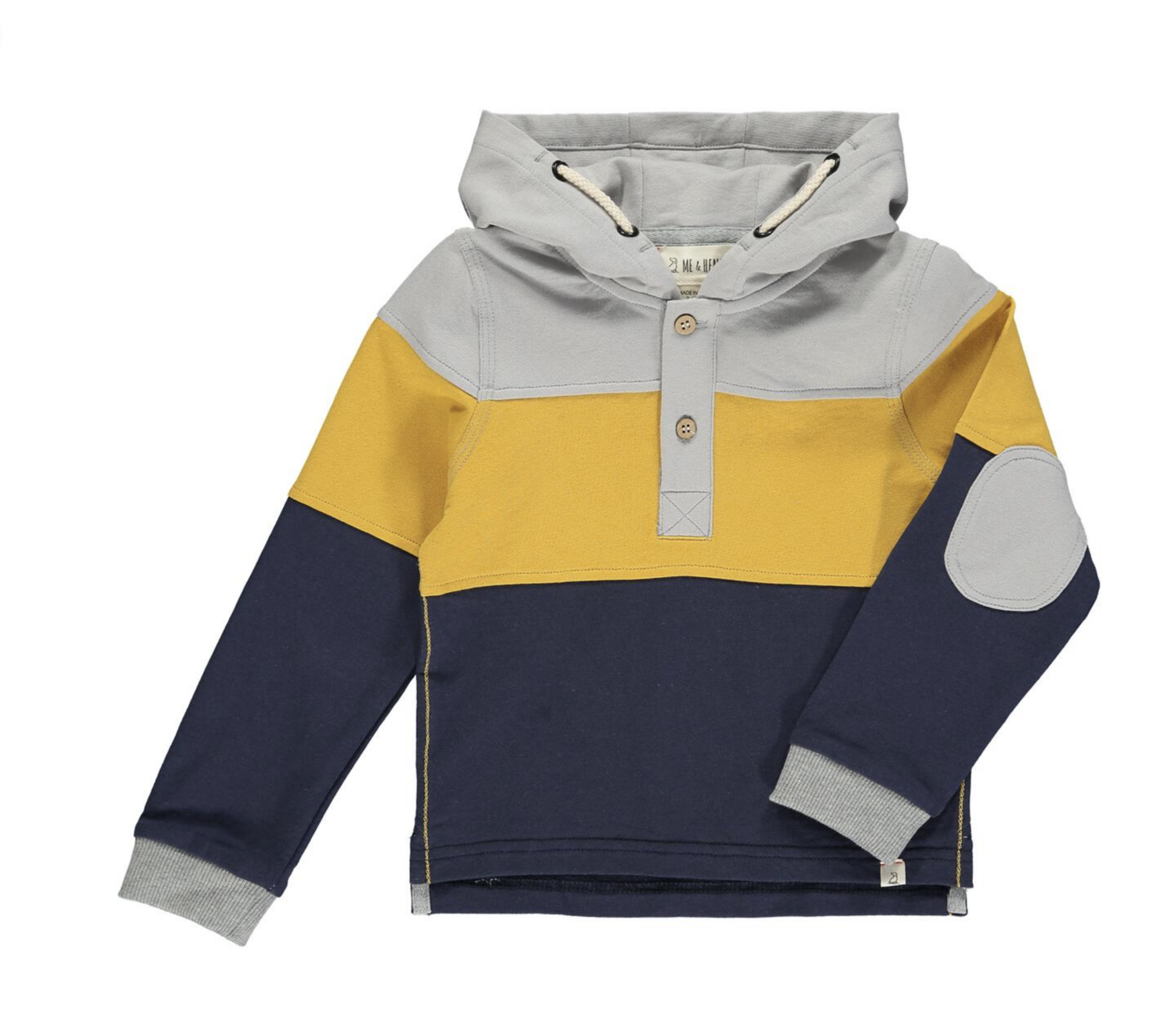 Tri Colored Greenwood Hooded Rugby
