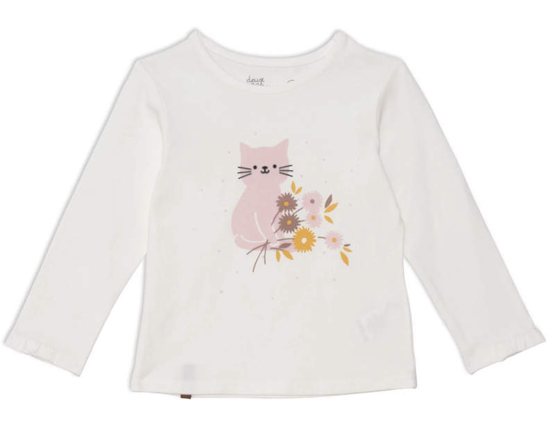 Kitty dot  l/s t-shirt E20F70