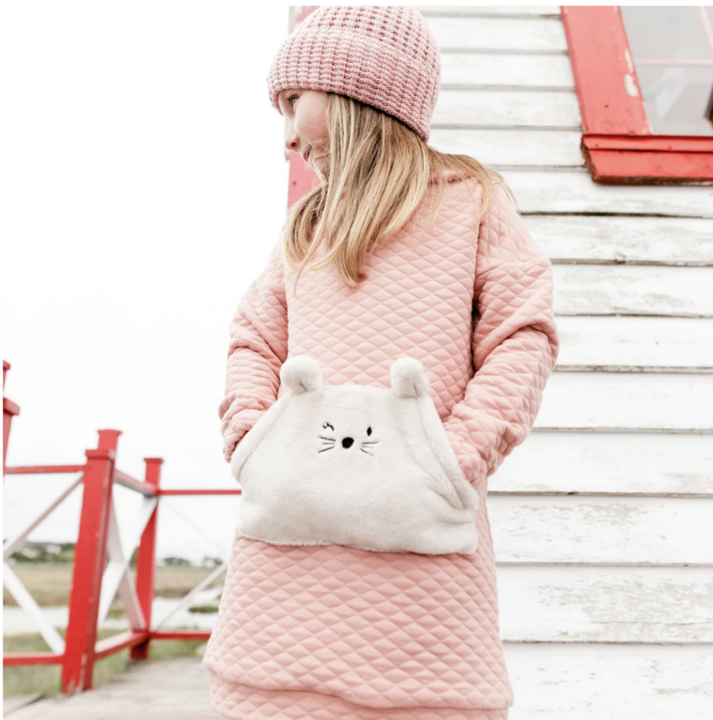 Long Sleeve Hooded Quilted Dress E20H90