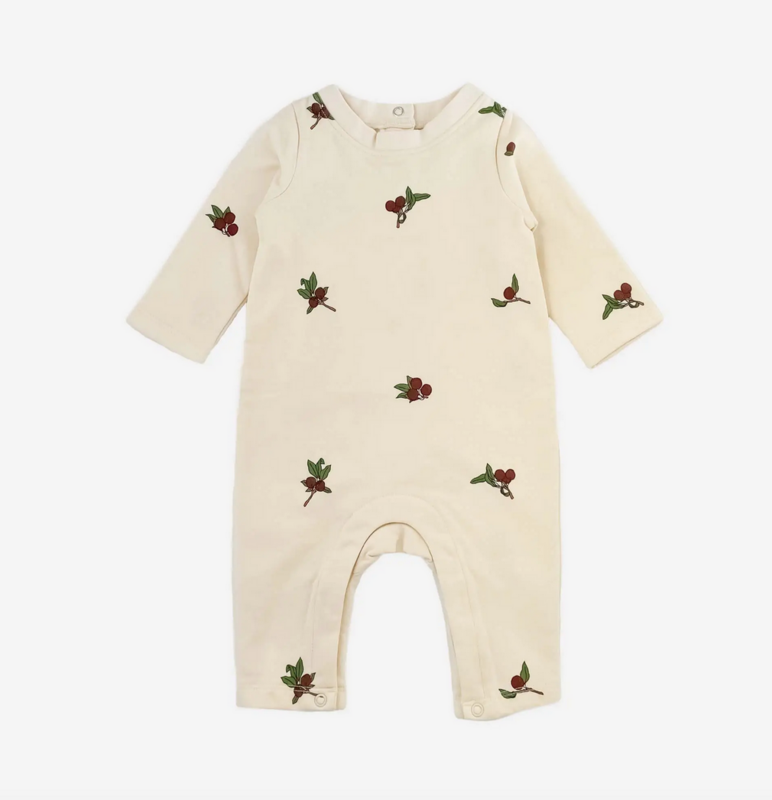 The Blueberry Hill L/S Romper Plum