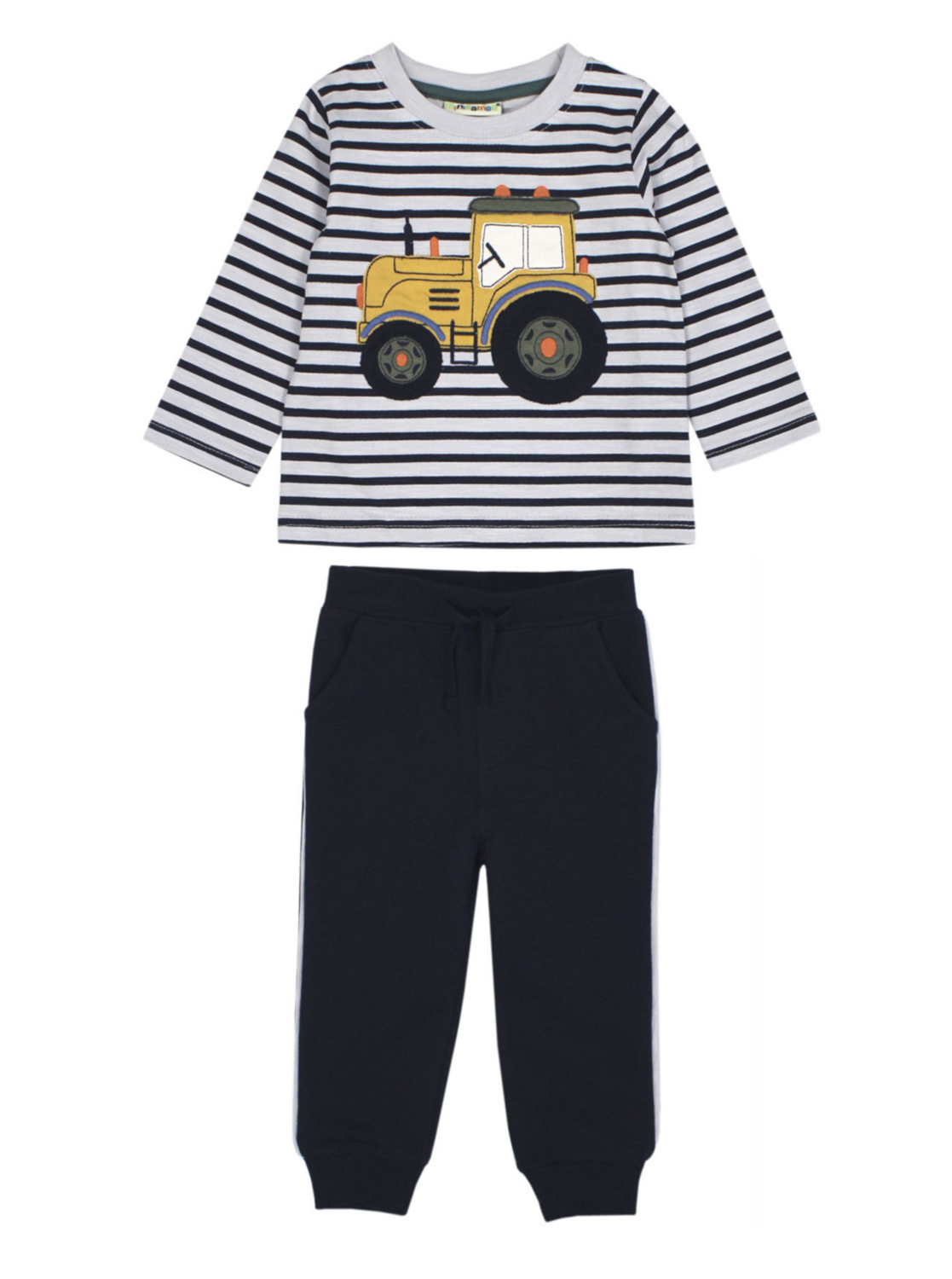 stripe tractor applique 