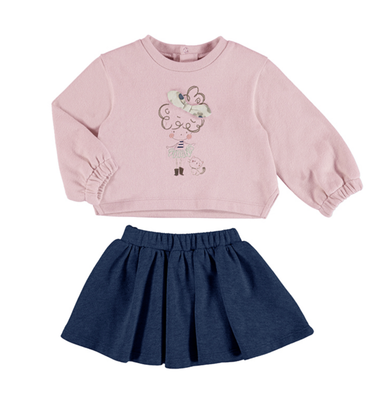 Embroidered top &amp; skirt set Mayoral 2966