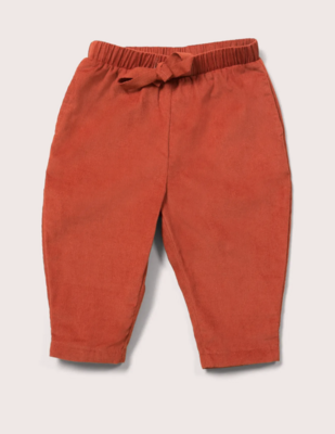 Burnt Ochre comfy corduroy trousers