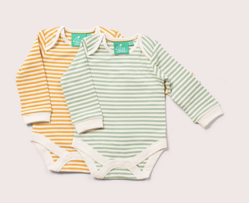 striped organic bodysuit