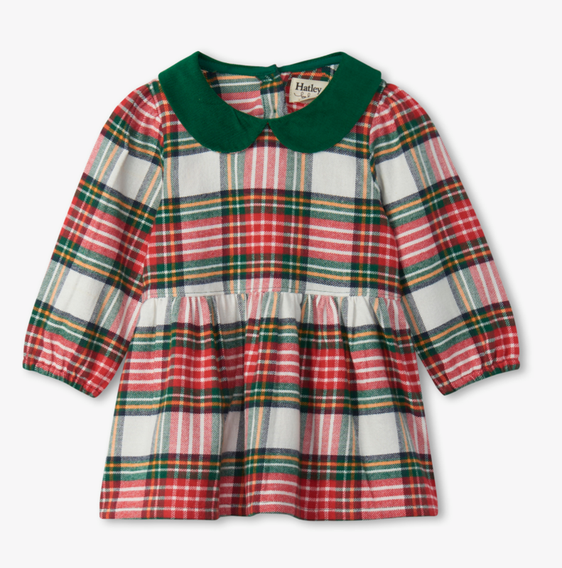 Festive Plaid baby dress