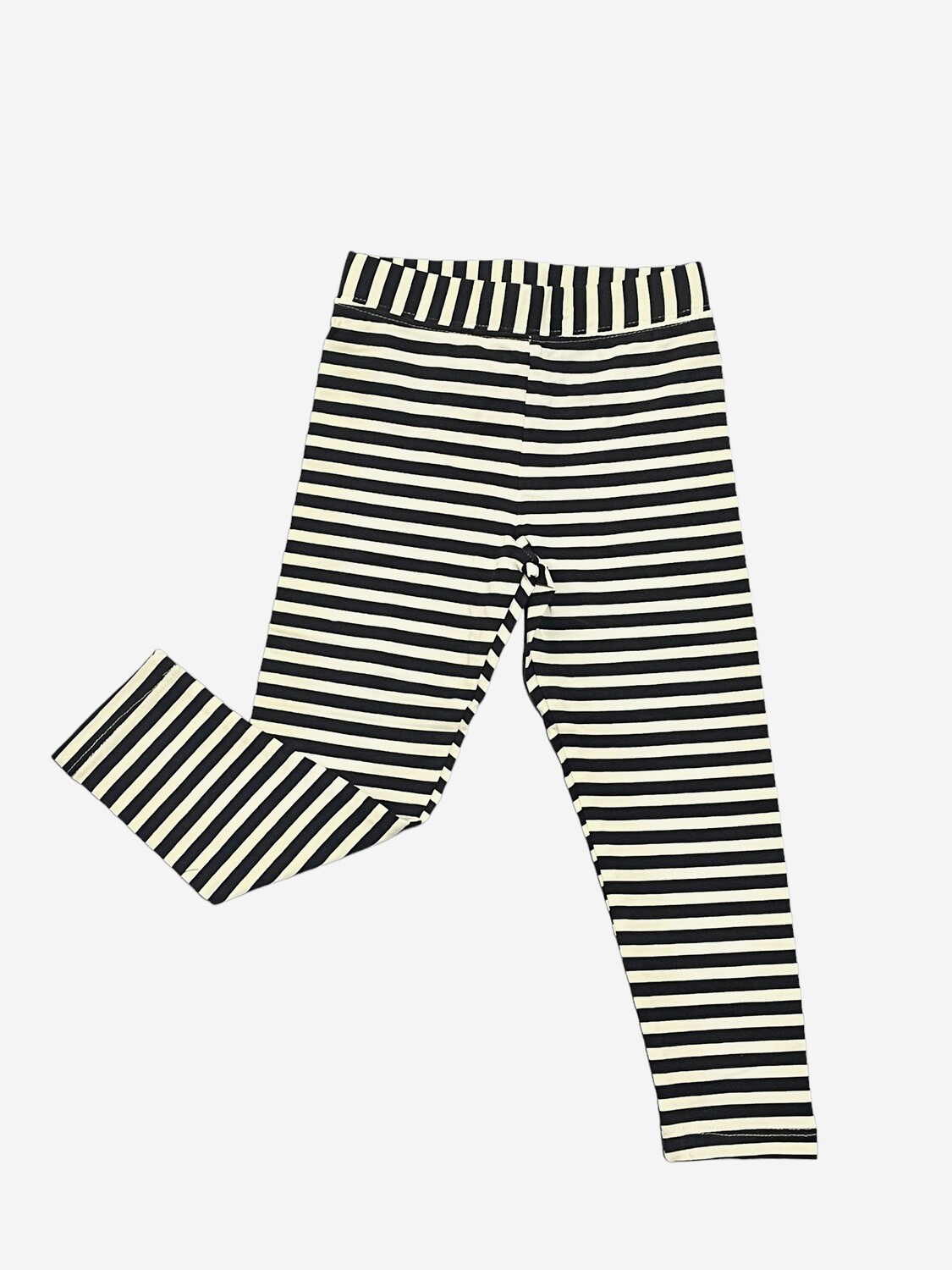 Navy & white stripe leggings