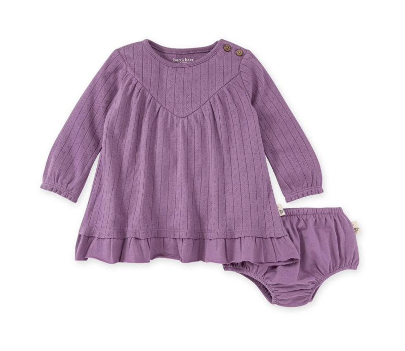 Pointelle Dress and Diaper Cover