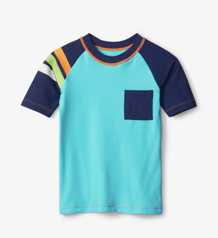 Turtle stripes S/S rashguard