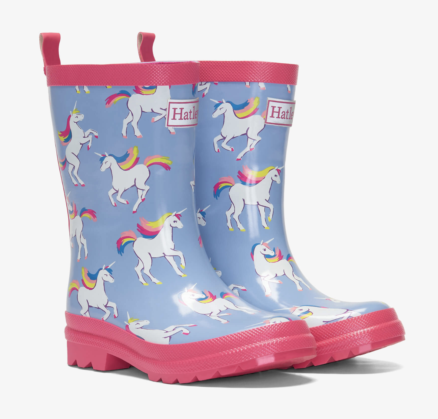 Unicorn sky dance shiny rain boots