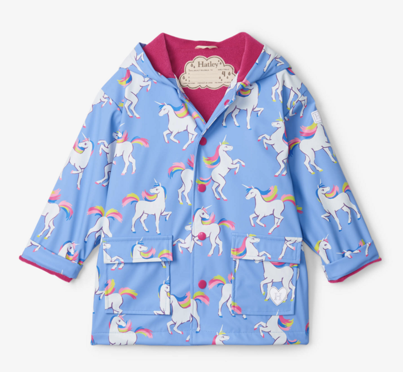Unicorn sky dance raincoat