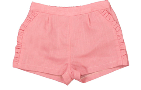 1283 Pink ruffle short