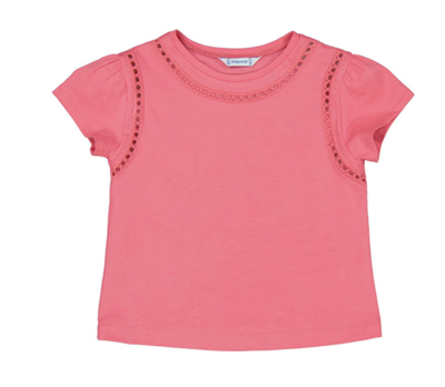 3057 punch pink tee