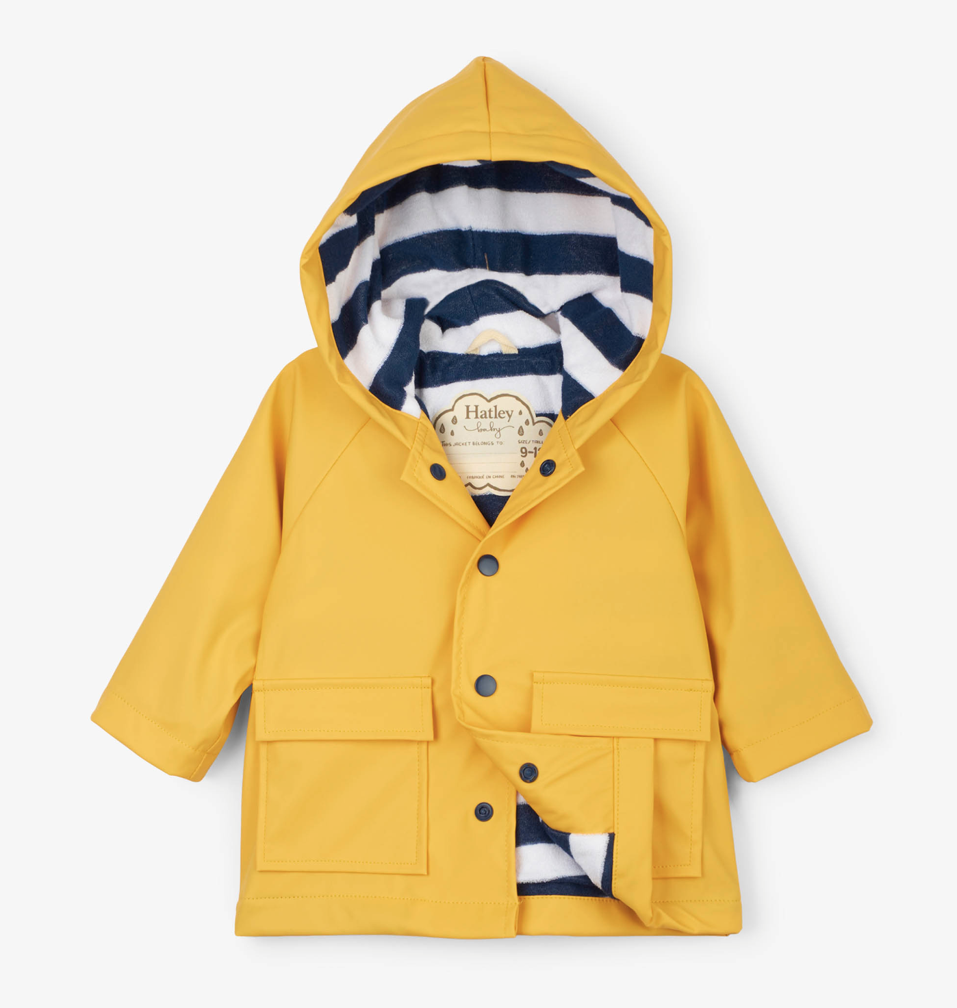 Yellow baby raincoat 