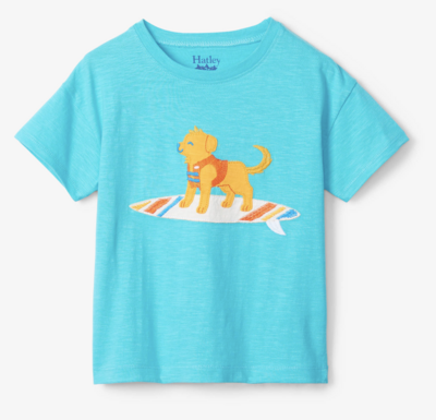 Puppy surf toddler slouchy tee