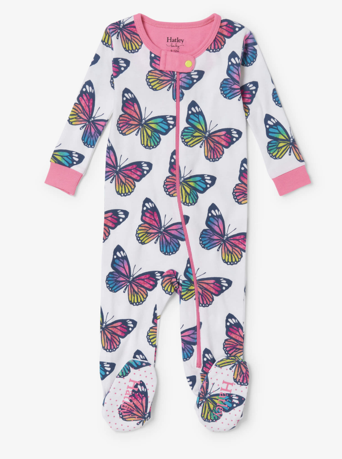 Spring Sky Butterfly footie