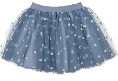 blue daisy tulle skirt 3950SK