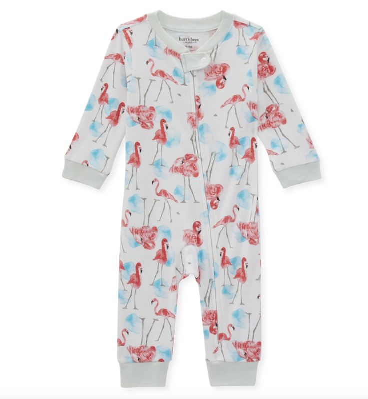 Floridian flamingos footless romper