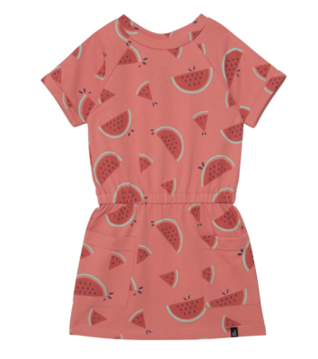 S/S Watermelon Print Raglan Dress