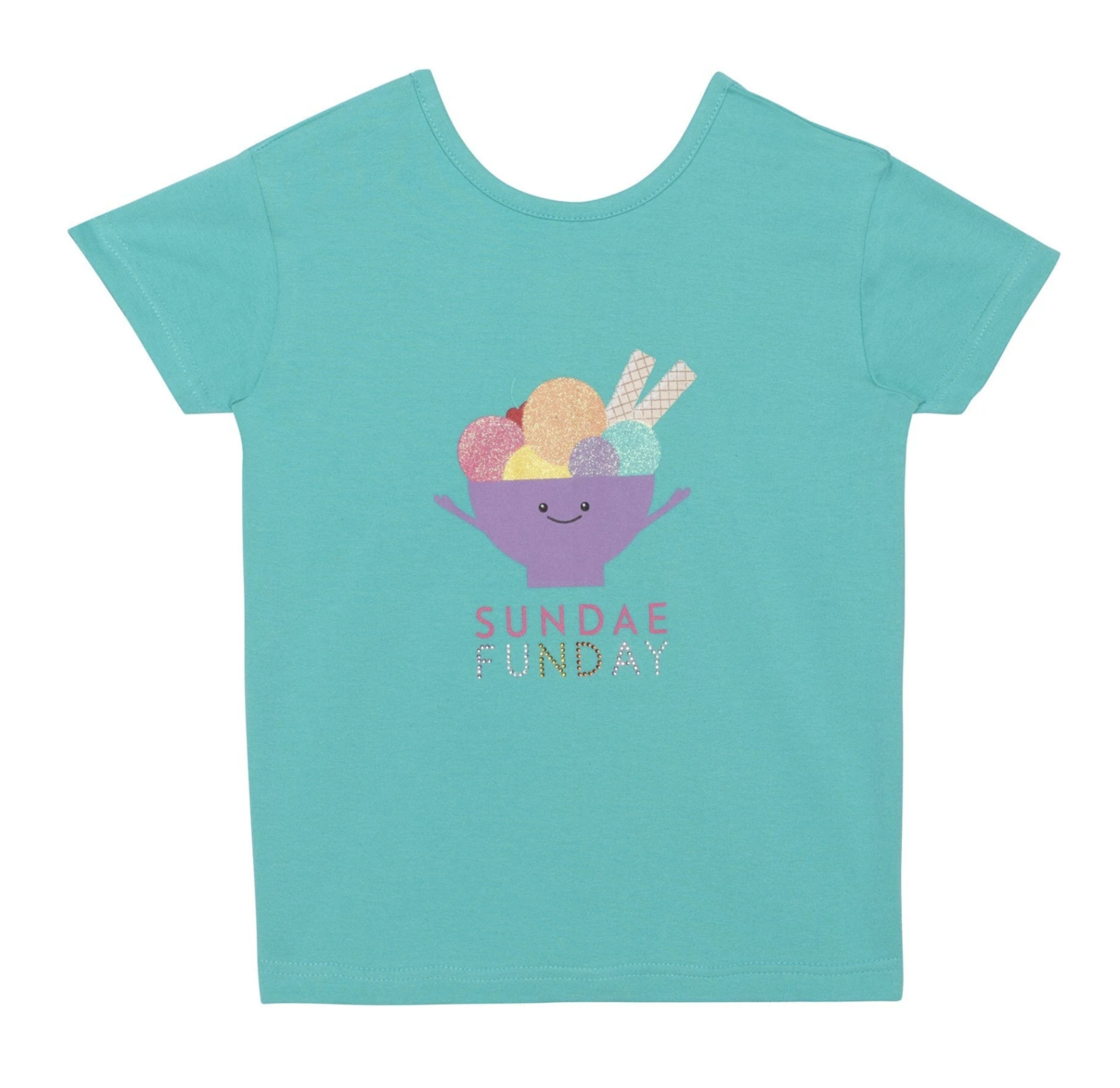 S/S Turquoise Ice Cream Sunday Tee