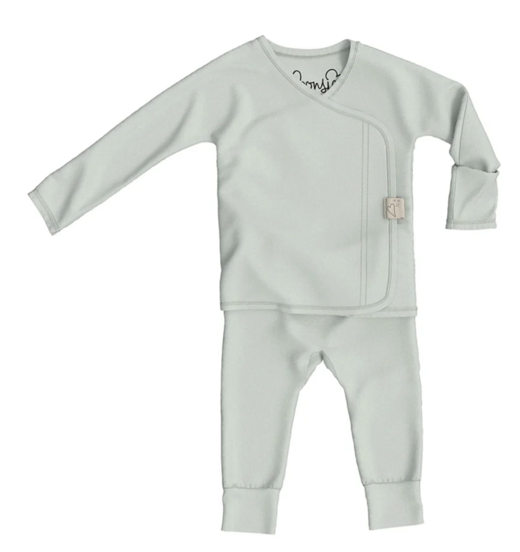 Bonsie footless romper avocado