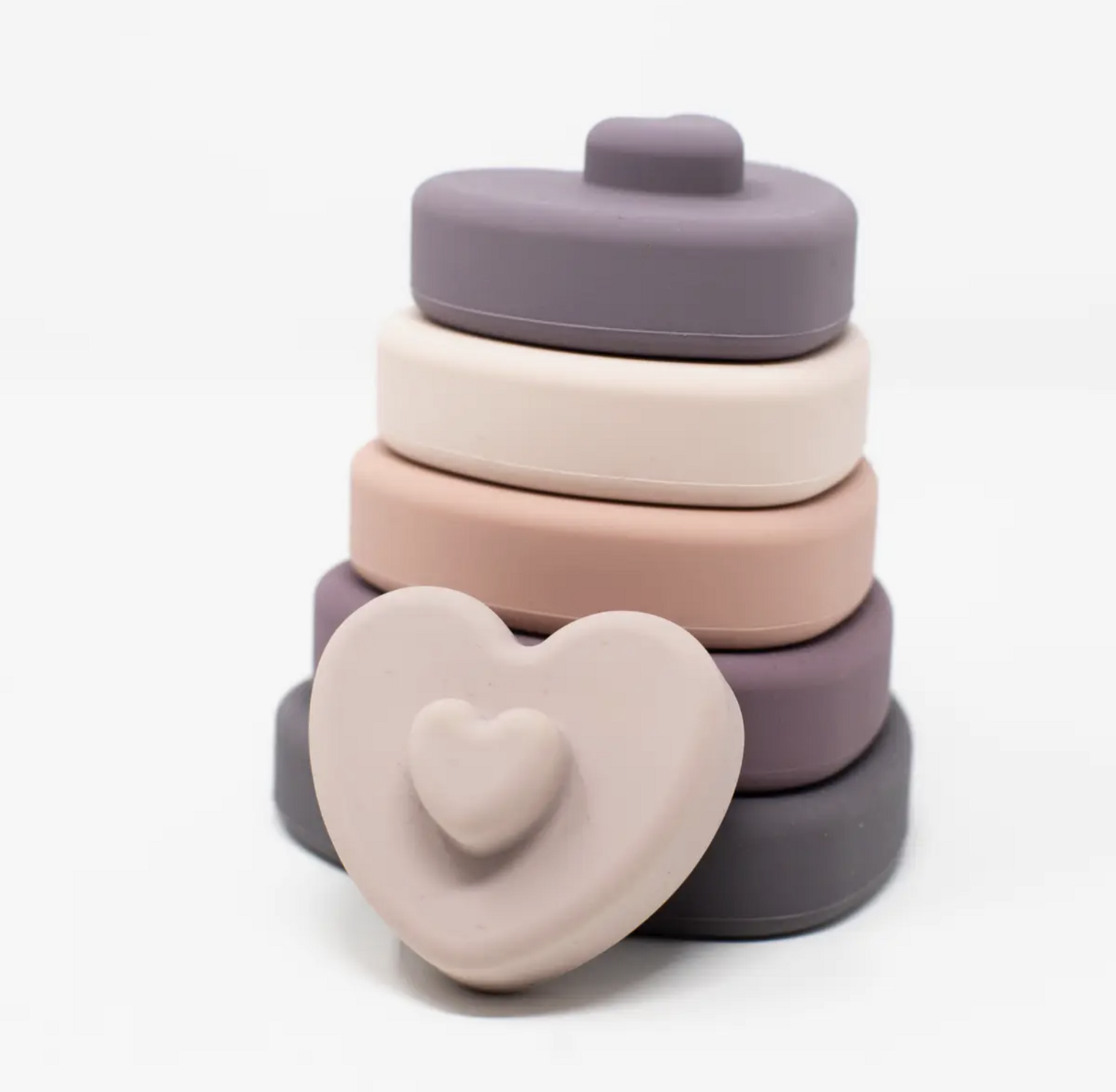 Silicone heart stackers