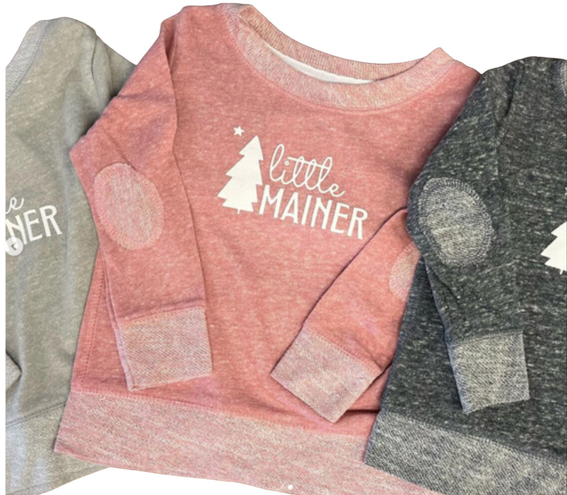 Little Mainer patched sweatshirt