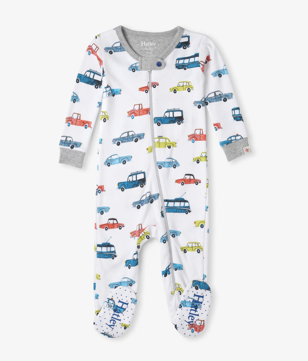 Vehicles In The City Footed Coverall