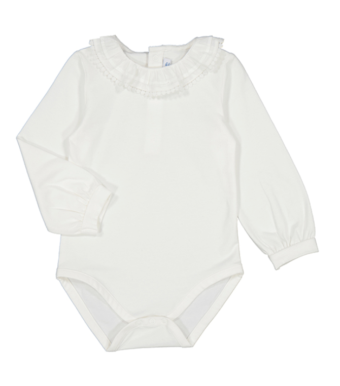 125 ruffle collar bodysuit