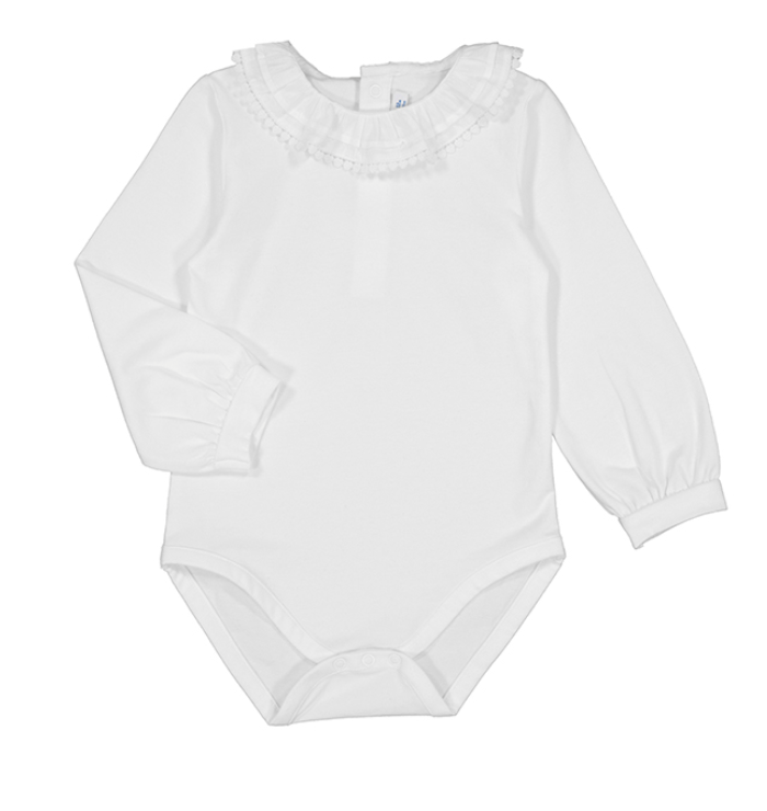 125 ruffle collar bodysuit