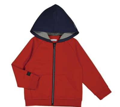 907 Red zip hoodie