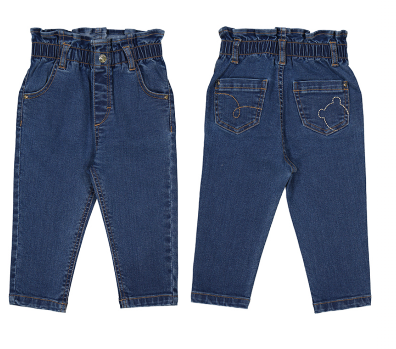 2527 elastic waist baby denim