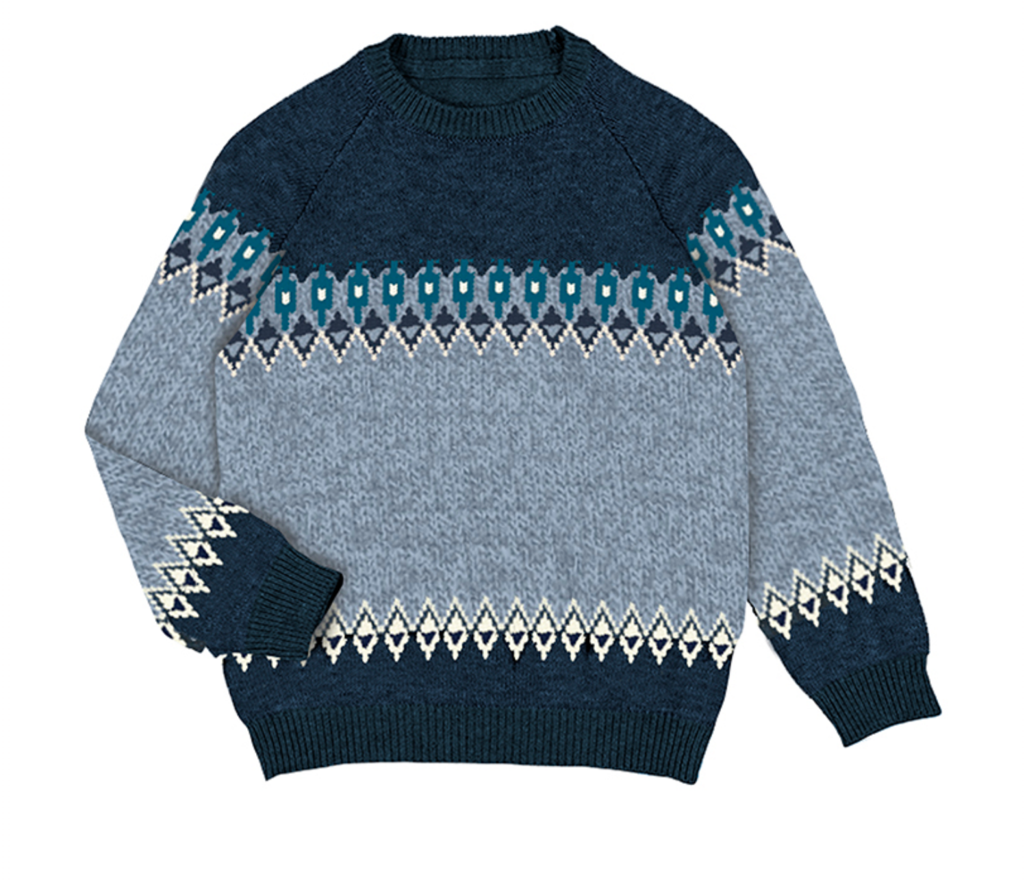 4321 wool blend jacquard sweater
