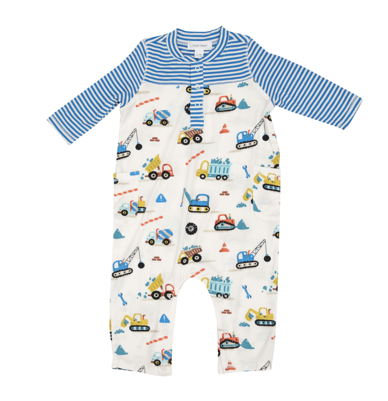 Romper w/contrast sleeve Angel Dear