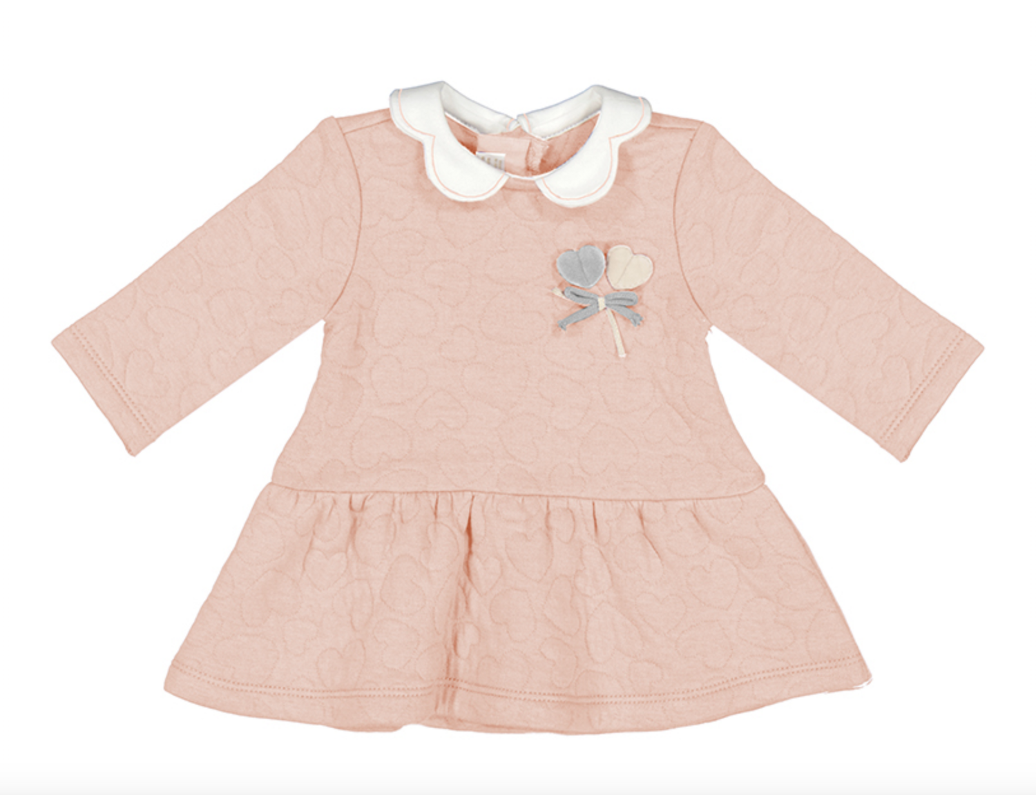 2839 collared dress pink/hearts