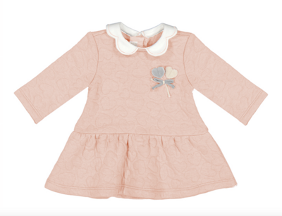 2839 collared dress pink/hearts
