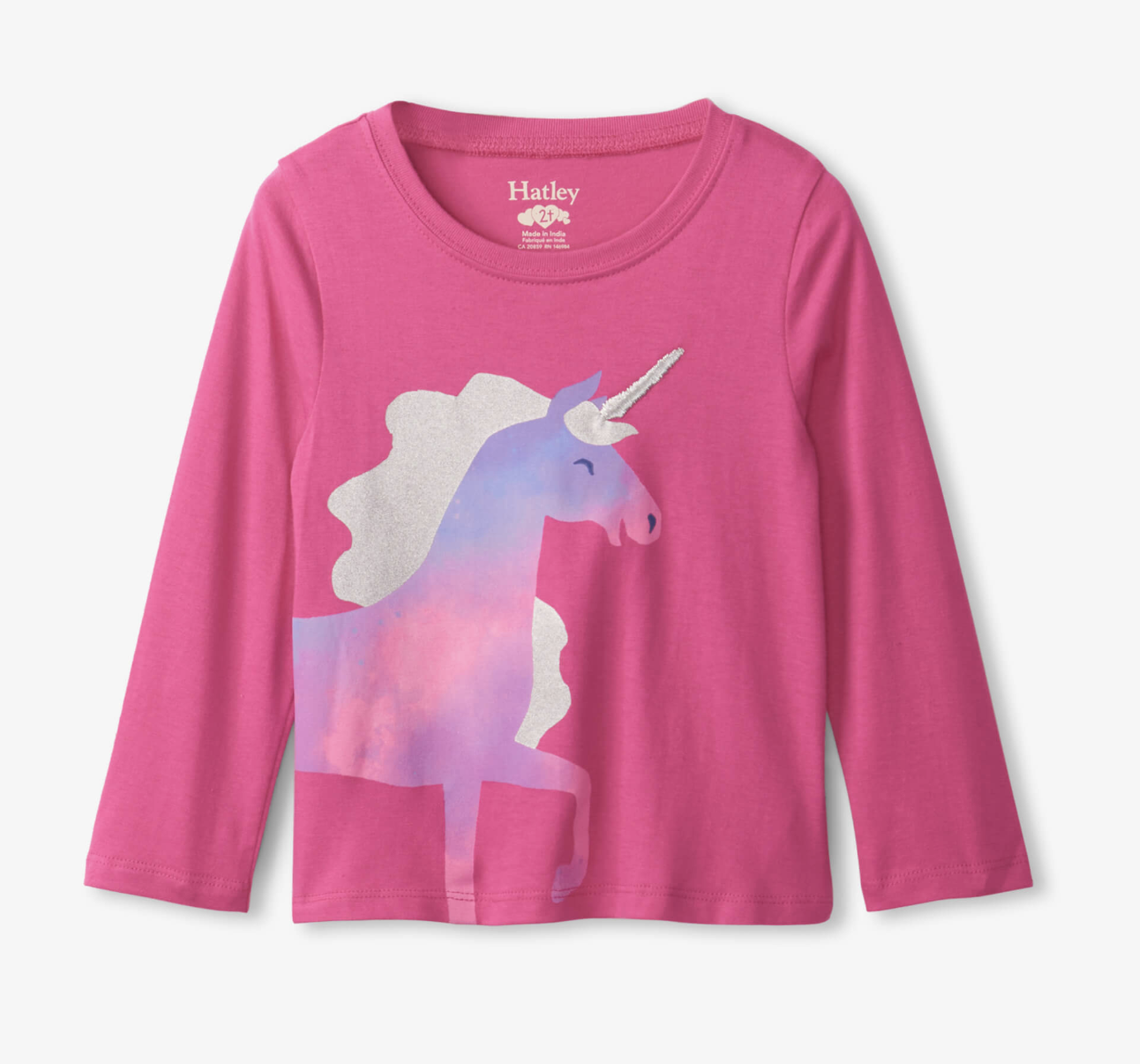 Raspberry Unicorn gather back tee