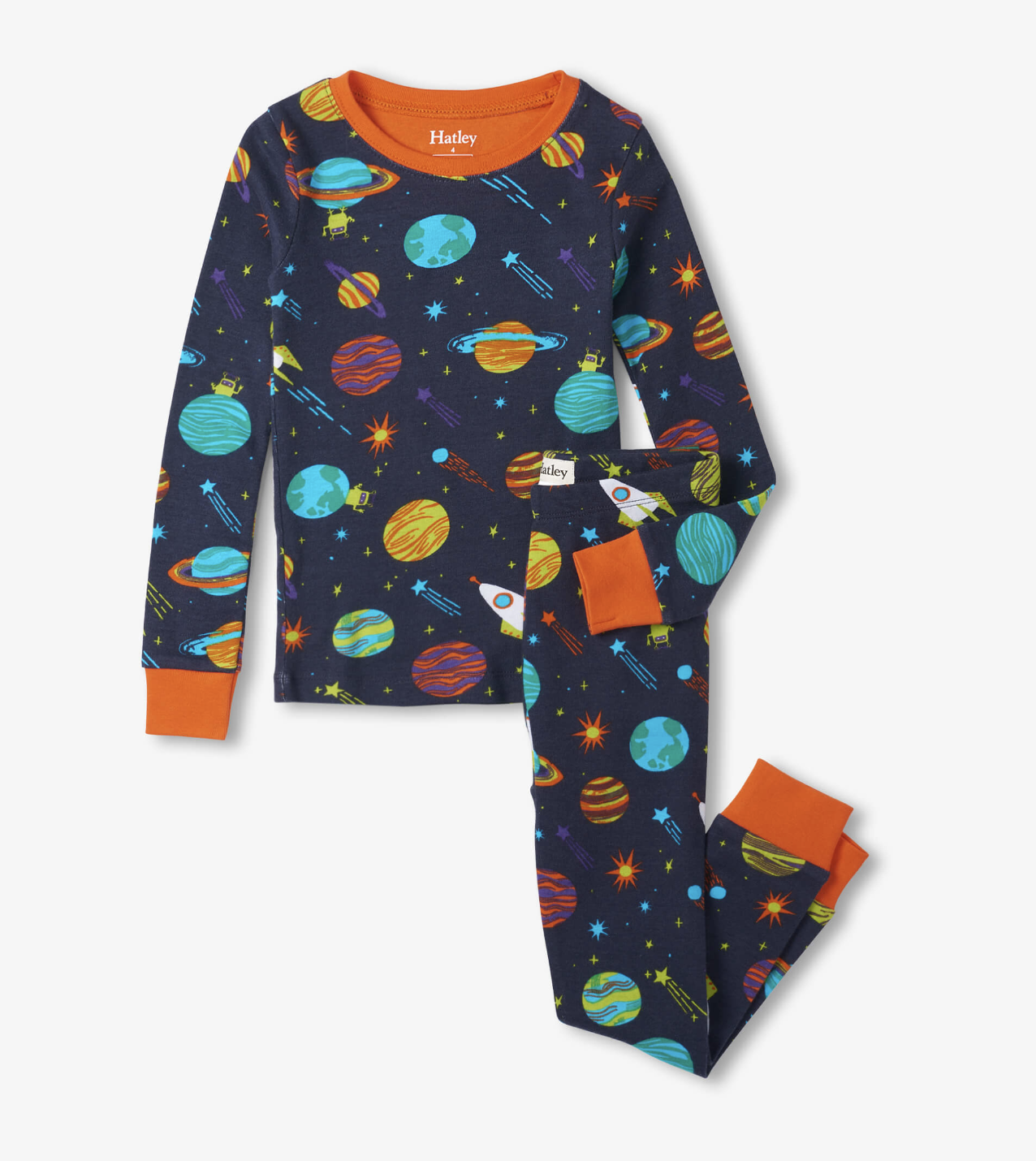 Space Explorer Organic Cotton Pajama Set