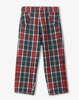 Winter Plaid Straight Leg Pant