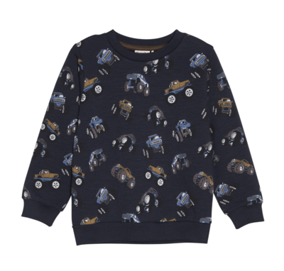133213 Coccoli big trucks sweatshirt navy