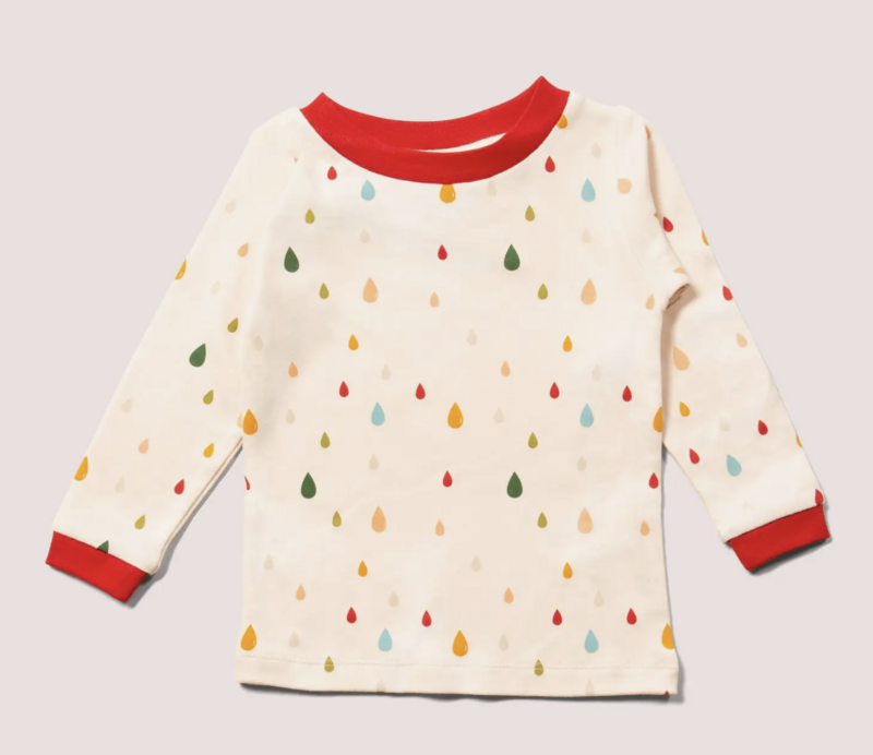 Drip Drop Printed Long Sleeve T-Shirt