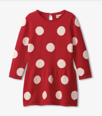 Polka Dots Sweater Dress
