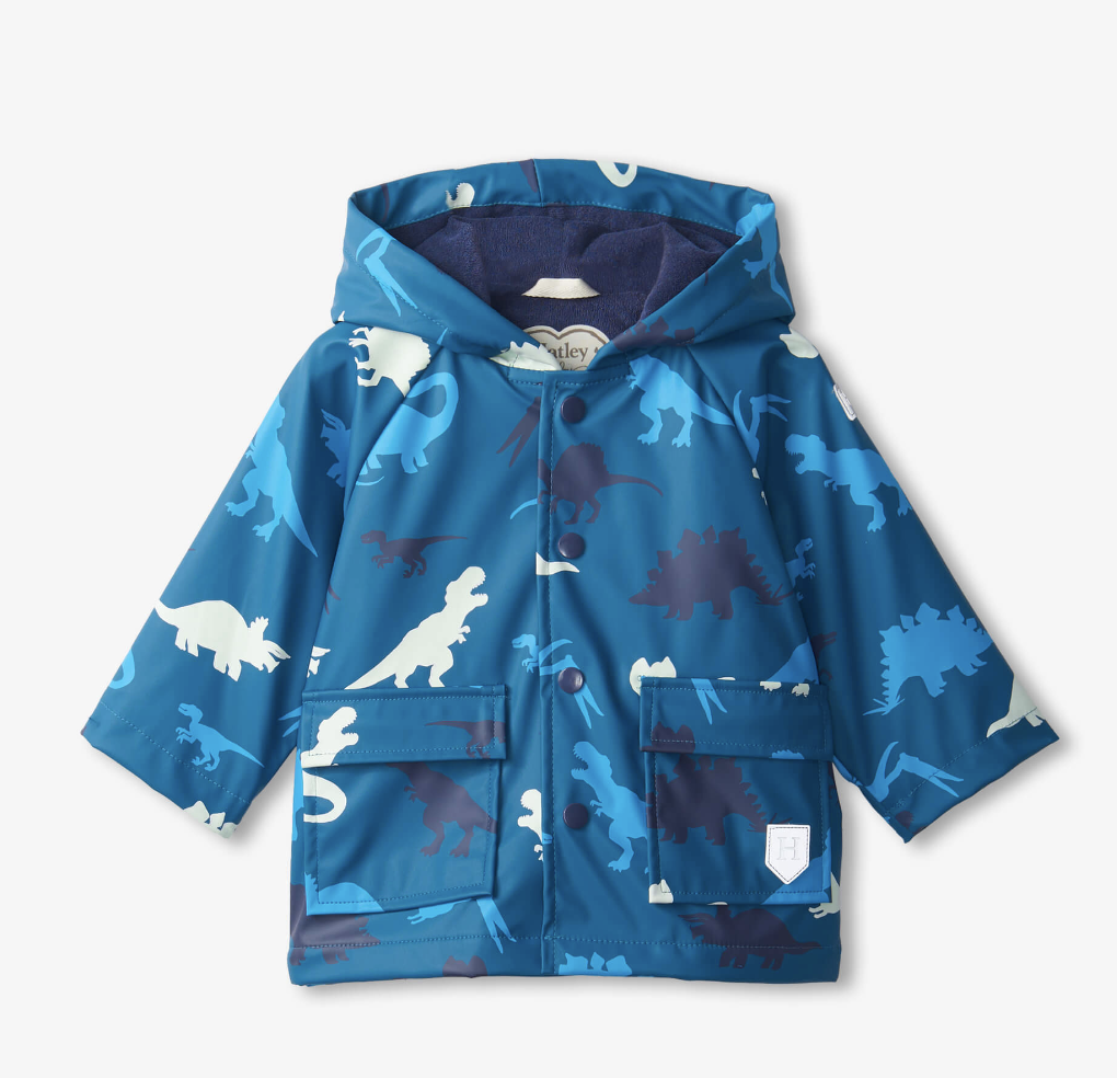 Real Dinos color changing infant raincoat