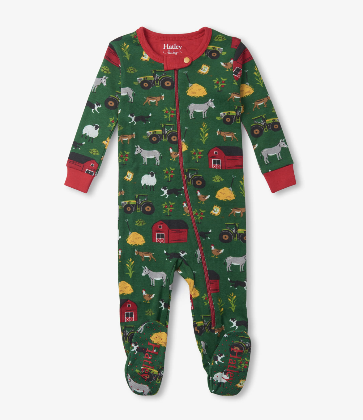 On the Farm footed coverall