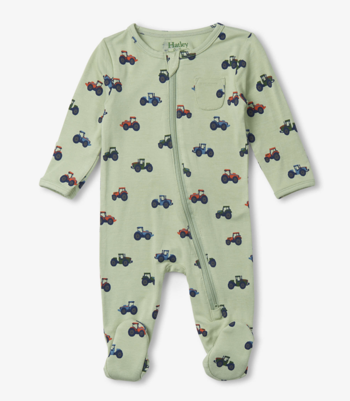Little tractors classic zip footie