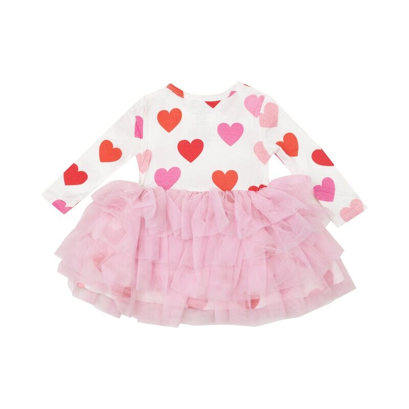 Hearts Twirly Tank Tutu Dress