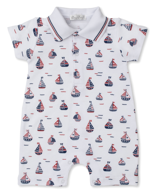 Summer regatta short playsuit