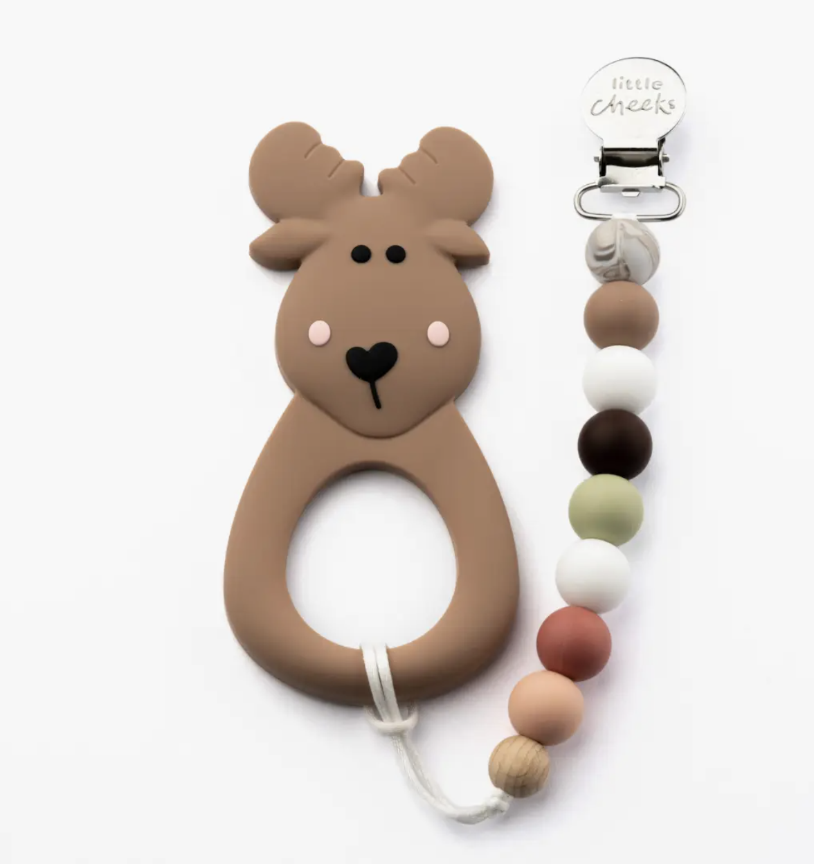 Little Cheeks Teether and Clip. 
