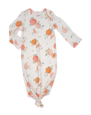 Spring Peaches Knotted Gown (0-3m) Angel Dear