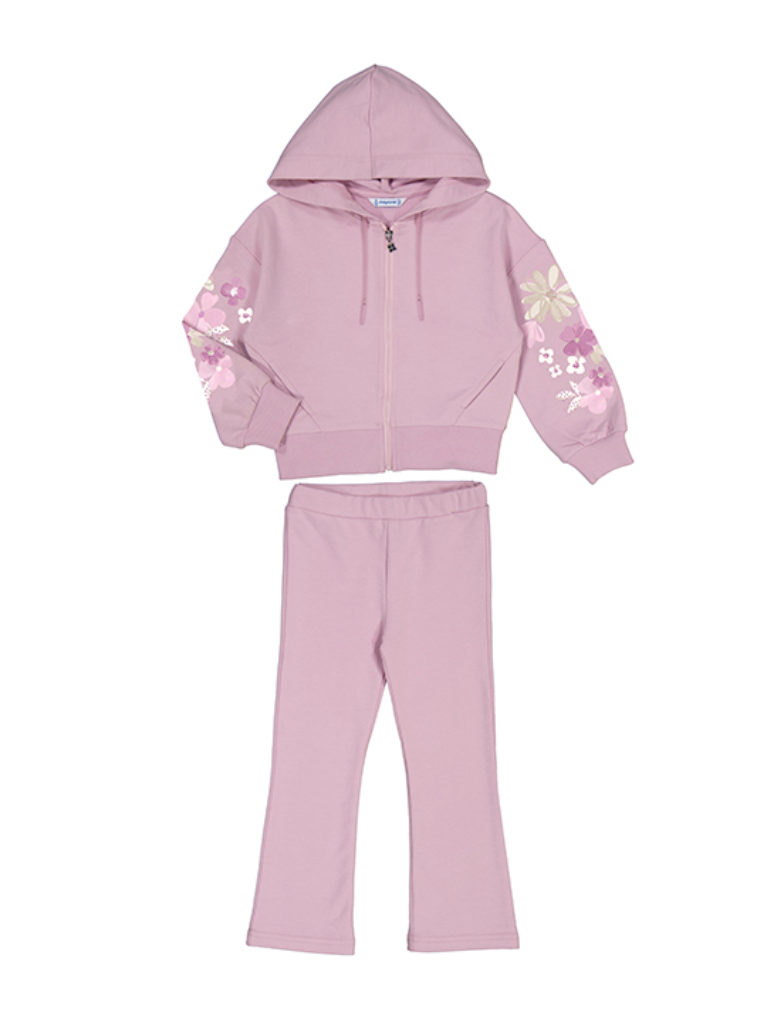 3866 Mauve Embroidered Tracksuit