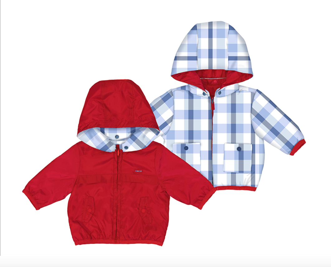 1431 Reversible Red Windbreaker